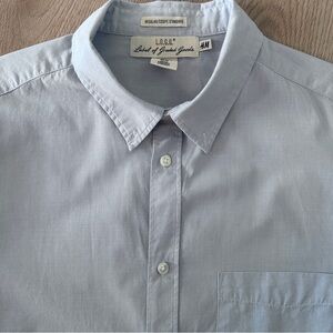 Men’s Cotton Button Down Shirt sz XL - Oxford Blue